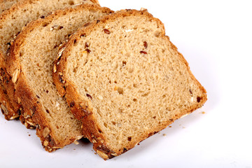 multi grain bread with slices