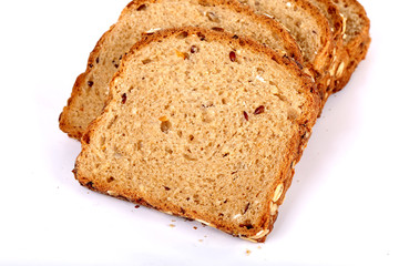 multi grain bread with slices