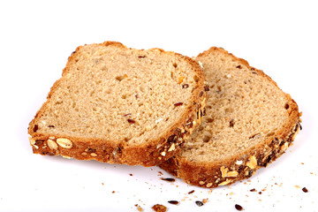 multi grain bread with slices