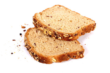 multi grain bread with slices