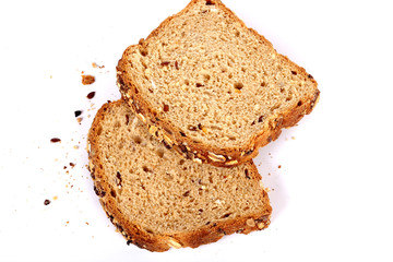multi grain bread with slices