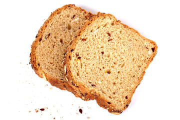 multi grain bread with slices