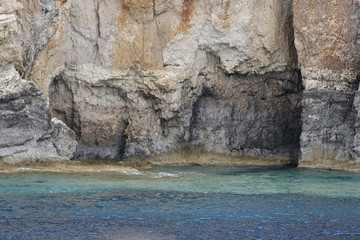 Island and the colors of the Ionian Sea, Greece