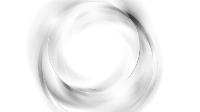 Abstract grey and white wavy circles motion graphic design. Seamless looping video animation Ultra HD 4K 3840x2160