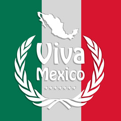 illustration of elements of Mexico Independence Day Background