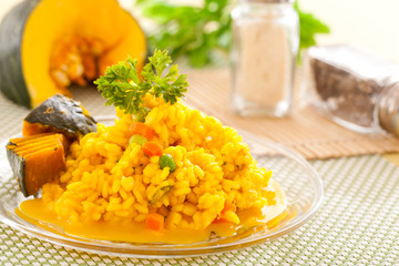 Pumpkin risotto