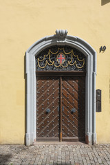 Entrance of house in Freiburg im Breisgau, Germany