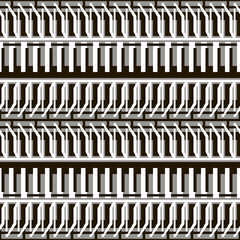 Seamless abstract geometric black and white pattern