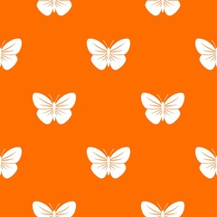 Fototapeta na wymiar Black butterfly pattern seamless