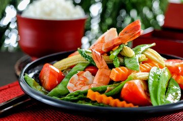 Stir-fried vegetables