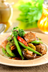 Beef stir fry
