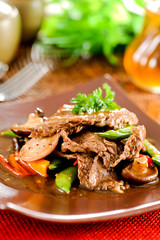 Beef stir fry