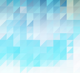 Fototapeta premium Abstract background of Blue triangles
