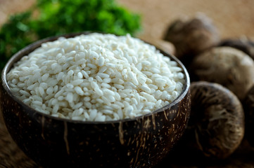 Italian rice for risotto