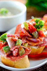 Salami sandwich