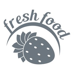 Farm fresh food logo, simple style
