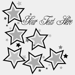 Retro Stars Vector Background