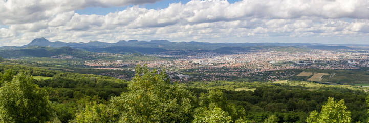the plateau of Gergovie, in Auvergne, place of a victorious battle of the Gauls on the Romans in the first century BC