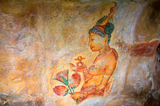 Sigiriya murals of fifth century