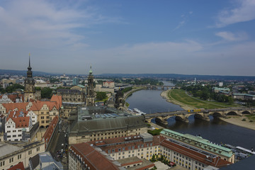 Fototapeta na wymiar Frauenkirche, panorama, dresden, sachsen, deutschland