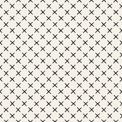 Fototapeta premium Seamless pattern with hand drawn lines. Abstract background with freehand brush strokes. Black and white texture. Ornament for wrapping paper.