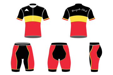 Belgium cyclist clothes, Sportwear model for Belgian national team