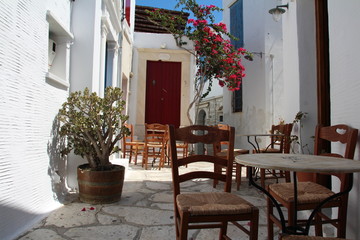Fototapeta na wymiar Dorf Pyrgos auf Tinos