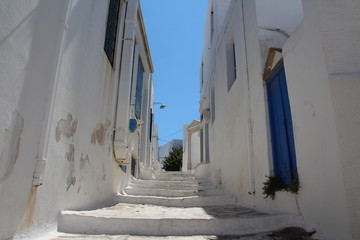 Naklejka premium Dorf Pyrgos auf Tinos