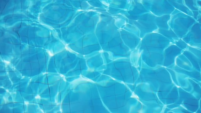 Swimming pool water abstract background with seamless loop. 1920x1080
