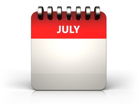 3d  july calendar