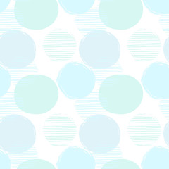 Abstract geometric seamless pattern with circles.