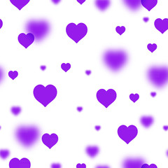 Hearts bokeh Valentine s day abstract background.