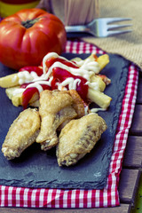 Chiken Wings with Fries 1C