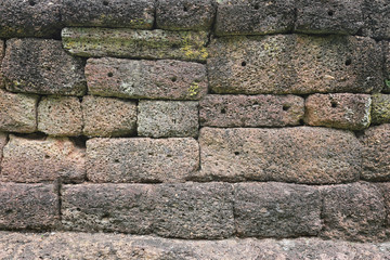 Old walls of the ancient city in the country.