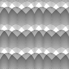 Design seamless monochrome waving pattern