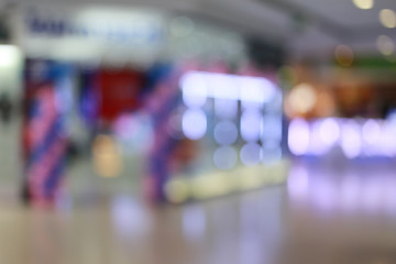Blurred shopping mall or indistinct department store.