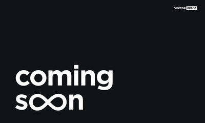 Coming Soon Infinity (Funny Vector Design Concept)