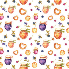 Forest berries, berry jam