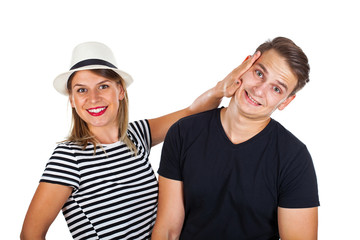 Young funny couple