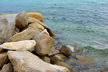 Fototapeta na wymiar Rocks and sea