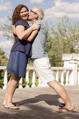 Fototapeta premium Couple of lovers in loving attitude