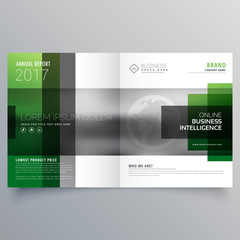 company bifold leaflet brochure flyer or magazine cover page design vector template