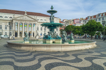 Portugal, Lisabon, city, houses, waterfall. 2014