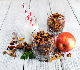 Granola cereal with nuts