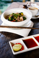 Asian noodle soup