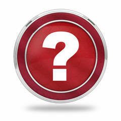 bouton point interrogation rouge