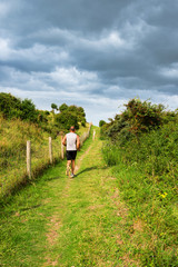 jogging dans la campagne