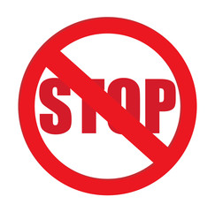 Stop Reject Sign Vector