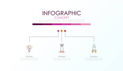 Vector infographic template. Business concept with options.