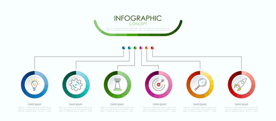 Vector infographic template. Business concept with options.